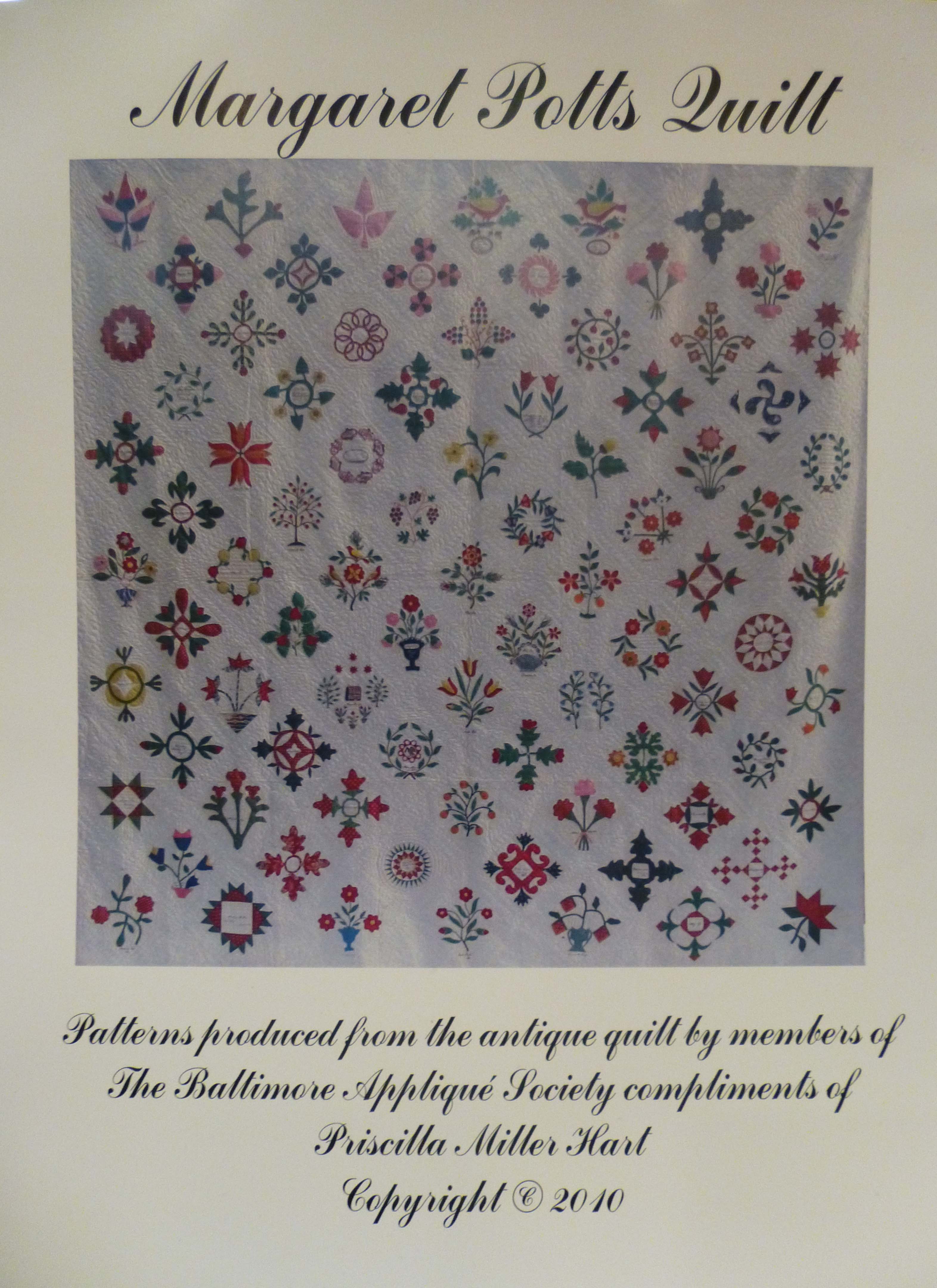 Front cover of the Margaret Potts Quilt patterns