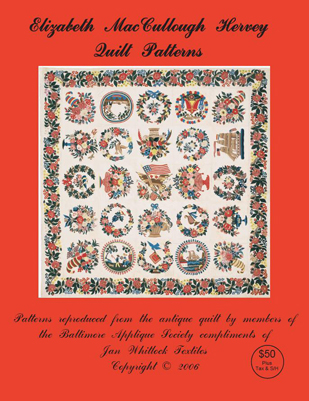 Front cover of the Elizabeth MacCullough Hervey Quilt patterns